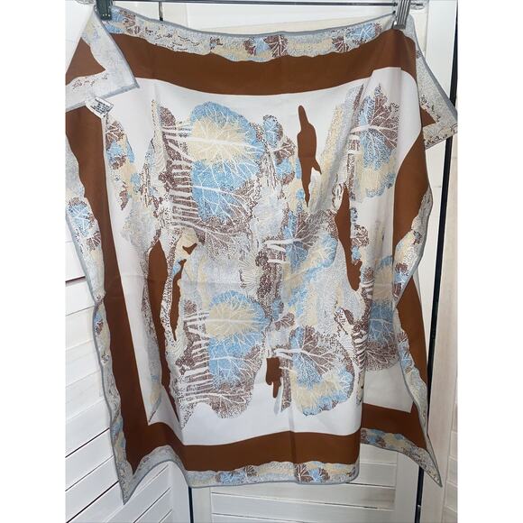 Vintage 1960s/1970s Sally Gee Scarf Hand Rolled Japan 26 Inch Square - Picture 3 of 7